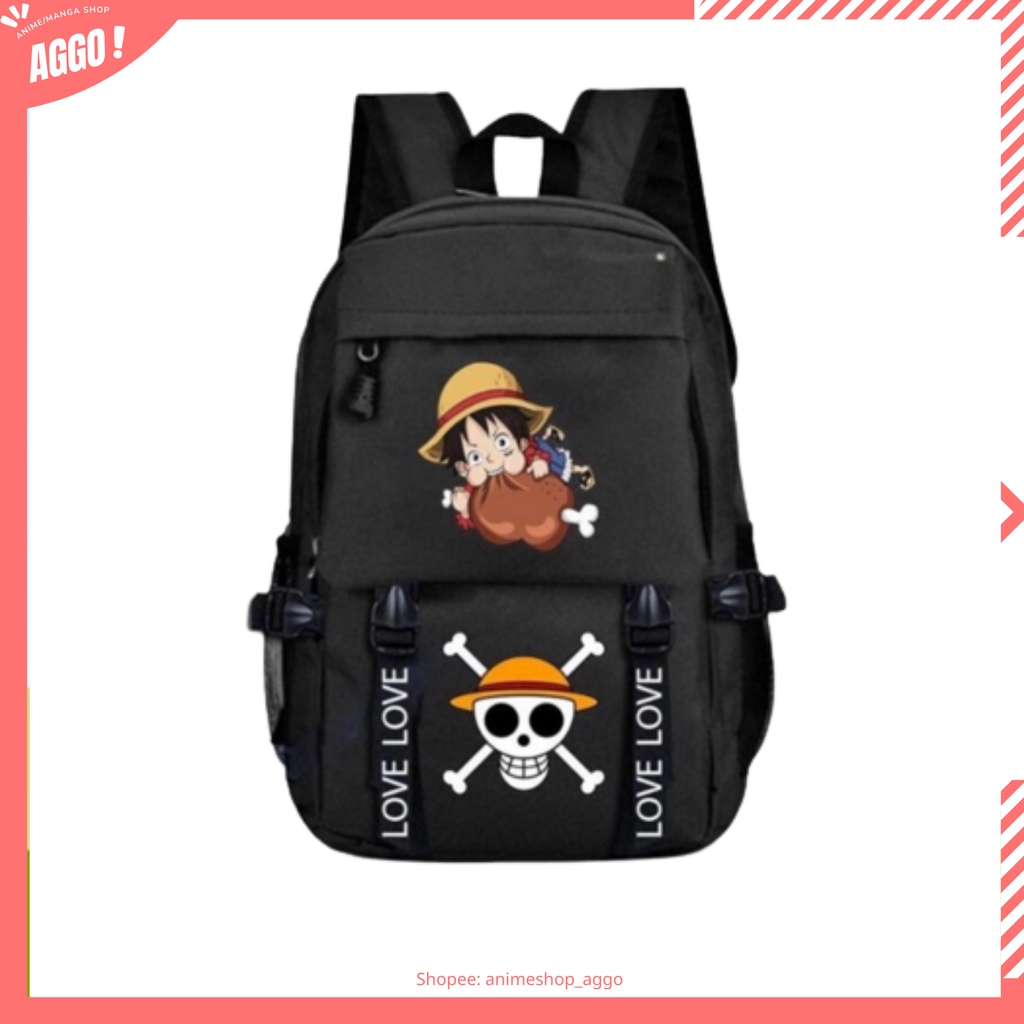 Balo Đi Học Cao Cấp One Piece - Đảo Hải Tặc, Balo Monkey D.Luffy