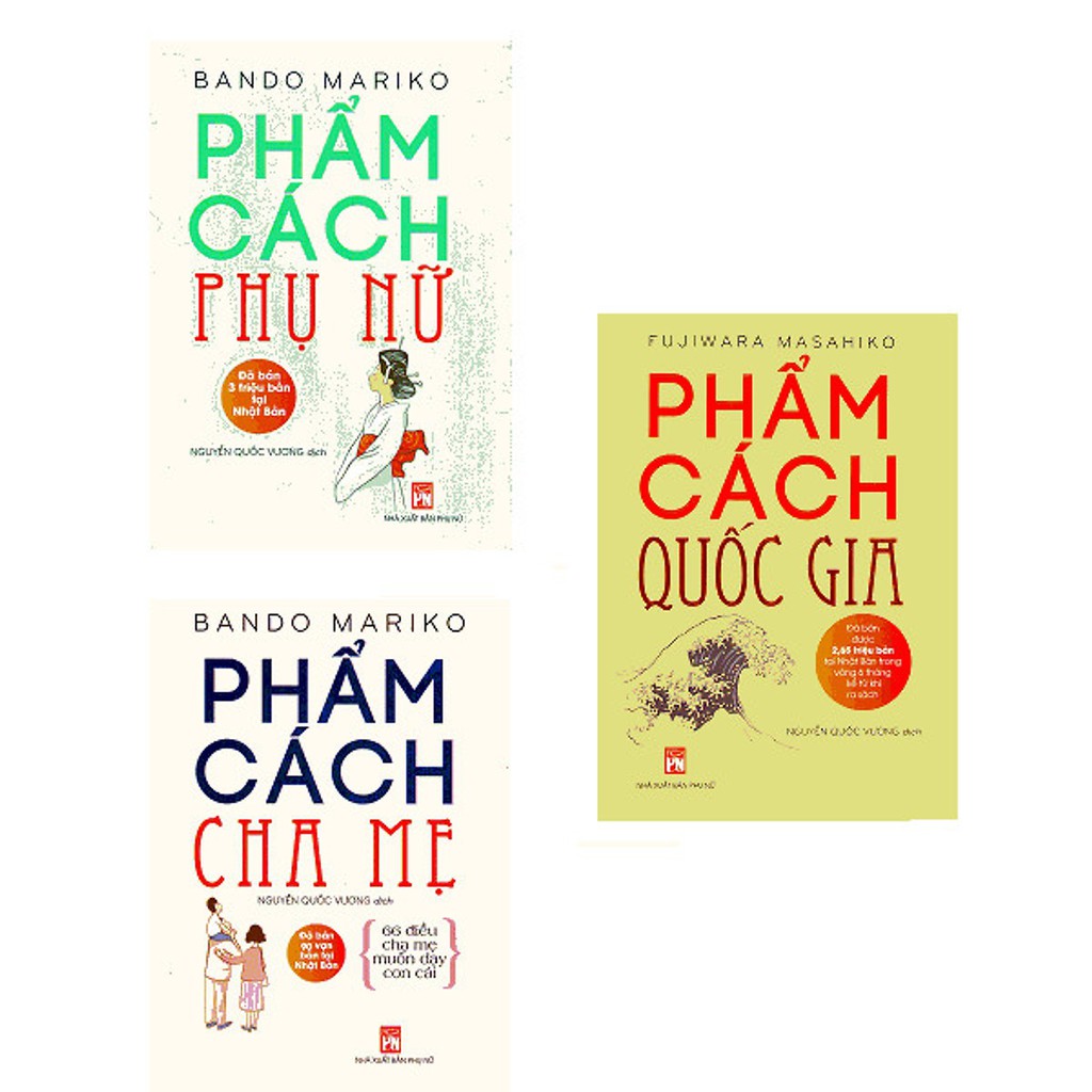 Sách-Combo Phẩm Cách: Cha Mẹ + Phụ Nữ + Quốc Gia