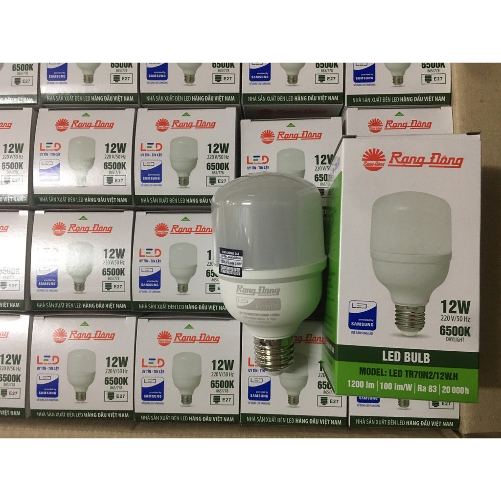 Bóng đèn led buld trụ 10W - 12W - 14W  Rạng Đông
