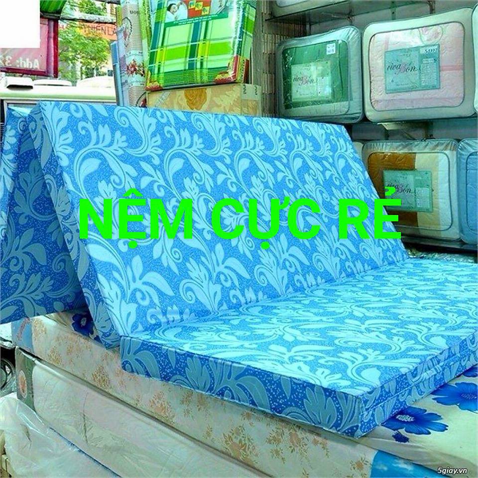 nệm pe korea hàn quốc gấp 3 mới 1m2x2mx10cm