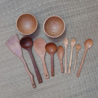 Thìa gỗ nhãn/ muỗng gỗ nhãn xuất khẩu ( đơn theo yêu cầu)