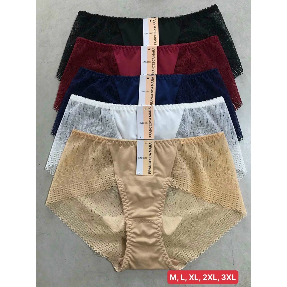 Combo 5 quần lót ren hoa bigsize form đại 50 đến 85kg mềm mại quyến rũ MR115 nội y MarketOnline68