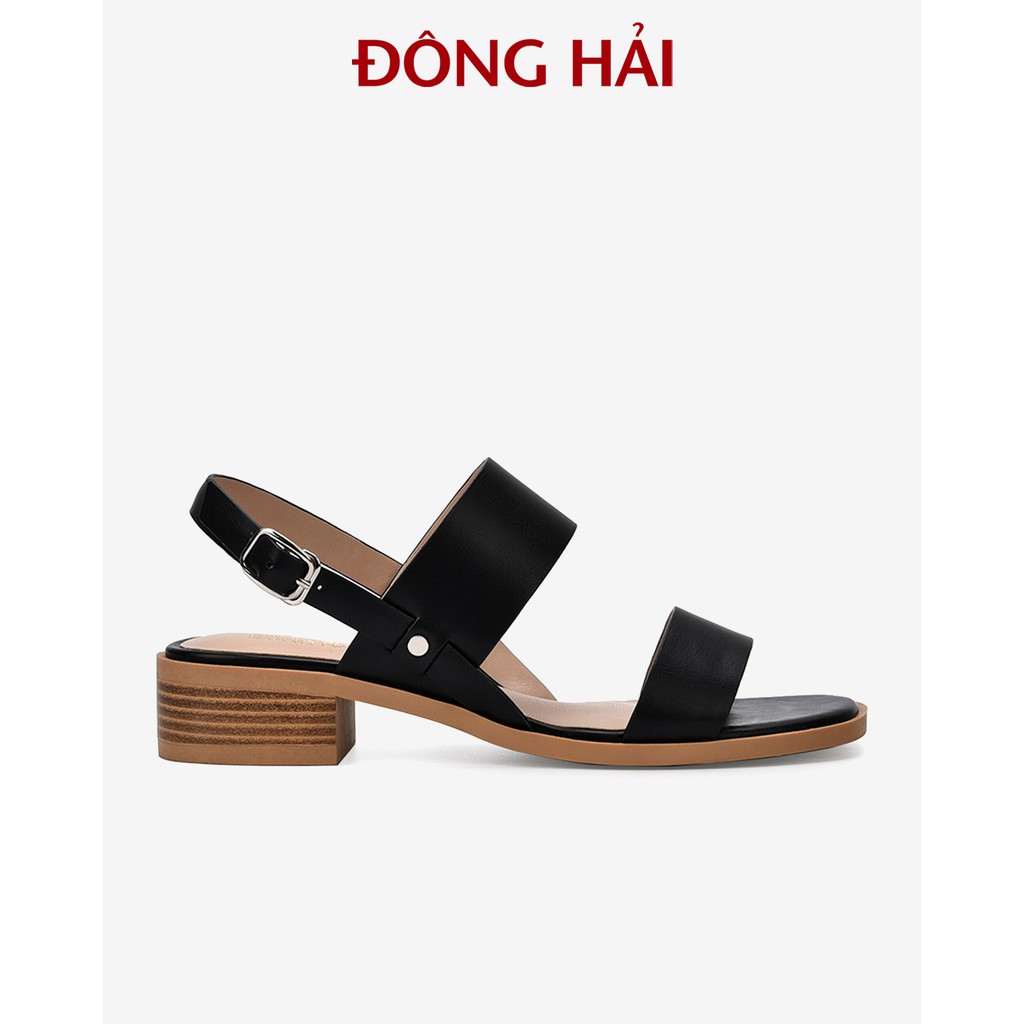 &quot;TẶNG NGAY 30K khi theo dõi gian hàng &quot;Sandal nữ Đông Hải quai ngang bản to tạo hiệu ứng thon chân đế cao 3cm - S85O4