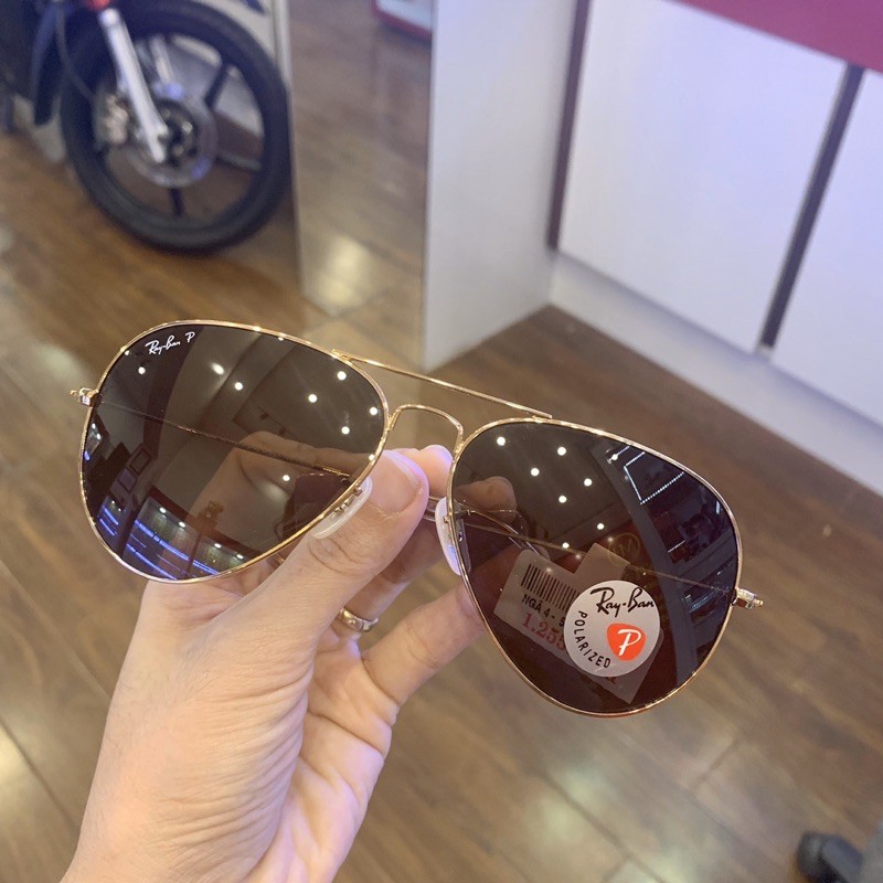 Kính mát Rayban P cao cấp màu nâu trà siêu đẹp