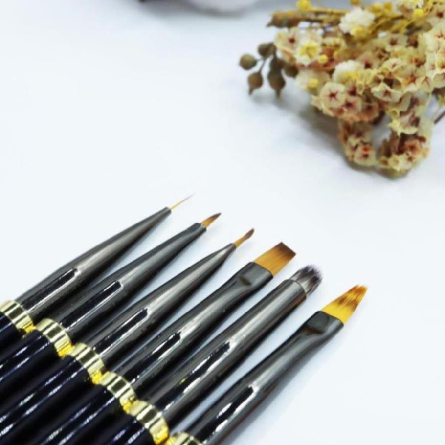 Bộ cọ nail , set cọ nail vẽ móng 6 cọ