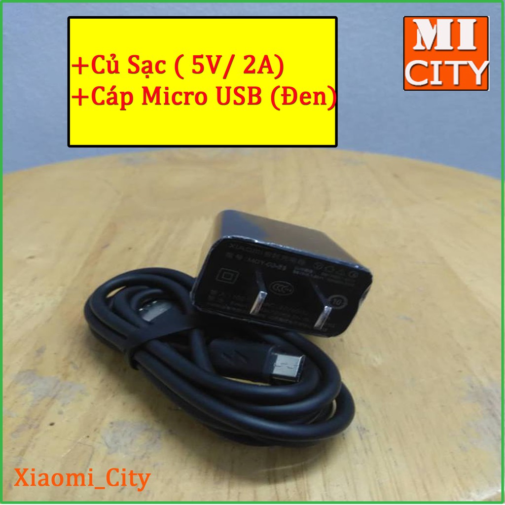 Củ Sạc -Đen- ( 5V/2A ) hoặc mua thêm Cáp Sạc Micro USB