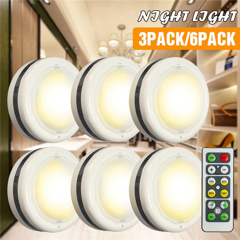 Đèn LED không dây điều khiển từ xa với 5 bóng chạy bằng pin dùng cho nhà bếp