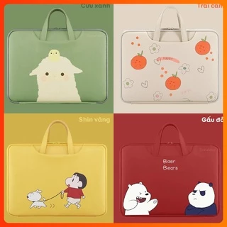 (Hàng có sẵn) Túi chống sốc laptop macbook ipad từ 13 inch đến 15.6 inch - Túi đựng Laptop có quai cầm