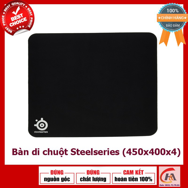 [ LÓT CHUỘT ] Bàn di chuột SteelSeries QCK - ĐEN (450x400x4mm)