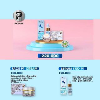 Combo serum tảo biển + face p1