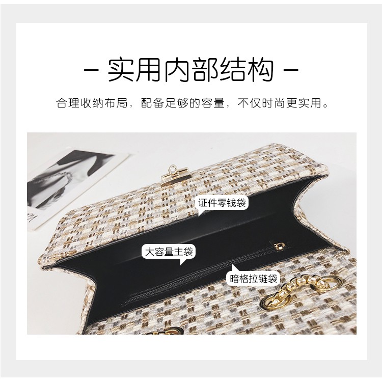 Popular small bag female 2019 new small ck female limited bag foreign fashion wild fashion chain messenger bag messenger bag