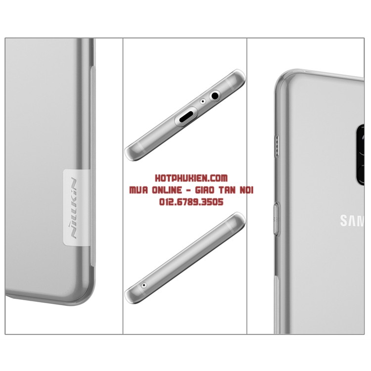 Ốp lưng dẻo silicon Samsung Galaxy A8 Plus 2018 chính hãng Nillkin chống trầy hạn chế ố vàng mỏng 0.6 mm