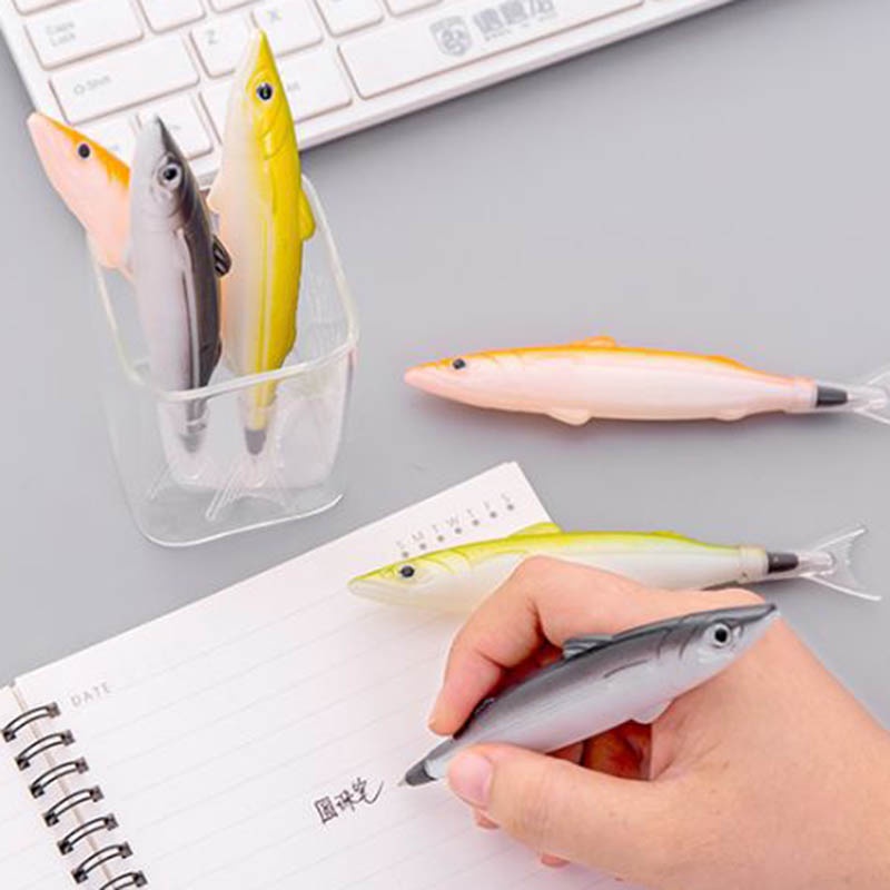 Bút Bi Mực Đen Ngòi 0.5mm Hình Con Cá