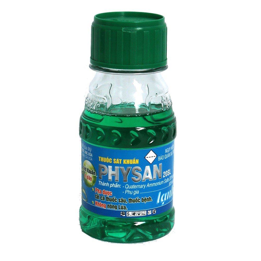 Dung dịch sát khuẩn trừ nấm bệnh cây trồng Physan 20 SL chai 100ml - Thối nhũn trên hoa lan