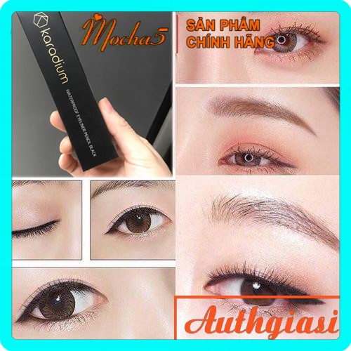 Chì kẻ mắt KARADIUM Waterproof Eyeliner Pencil Black dễ kẻ chống nước, chống lem VỎ Đen