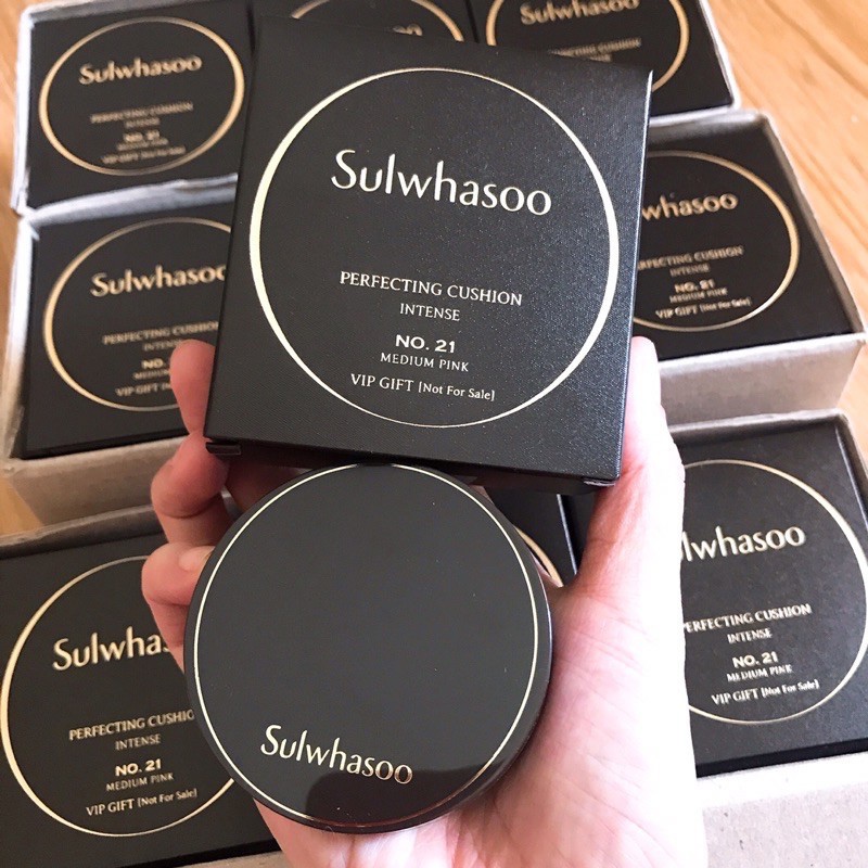 Mini cushion Sulwhasoo 5g “Perfecting cushion intense” - Đầy đủ bông phấn