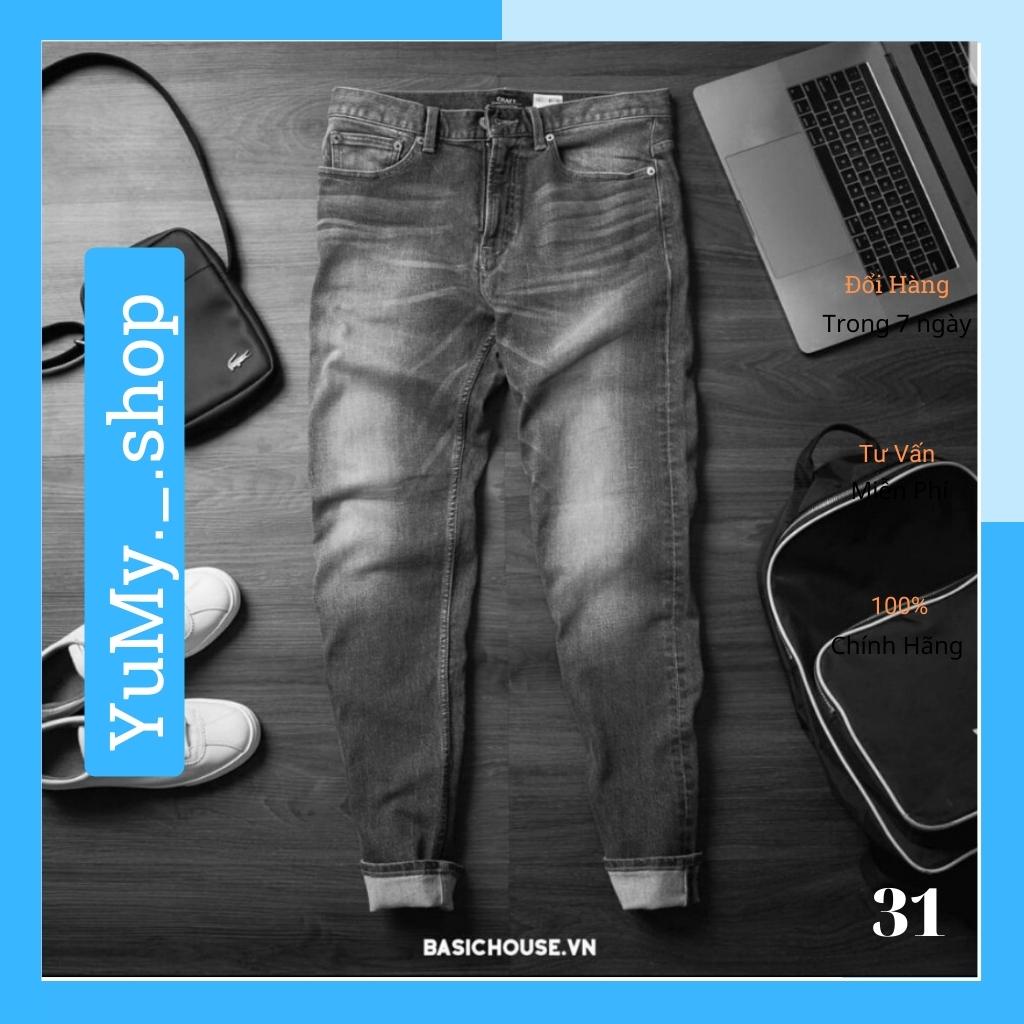 Quần Jean Nam Chất Bò Cao Cấp AD0073TG Xám Chuột Wash Cao Cấp Trẻ Trung Cá Tính