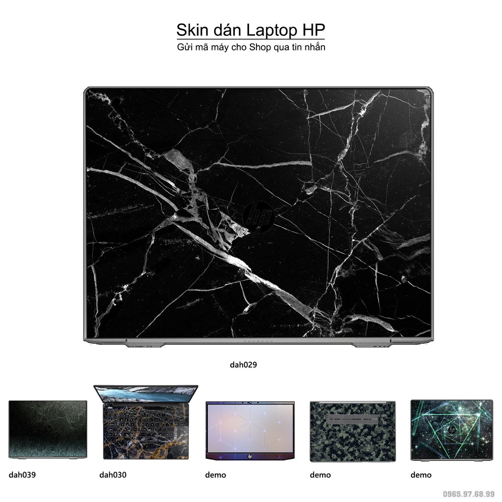 Skin dán Laptop HP in hình vân đá marble (inbox mã máy cho Shop)