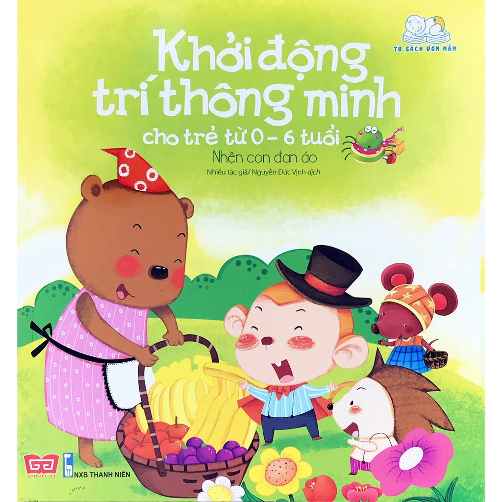 Sách Khởi động trí thông minh - nhện con đan áo