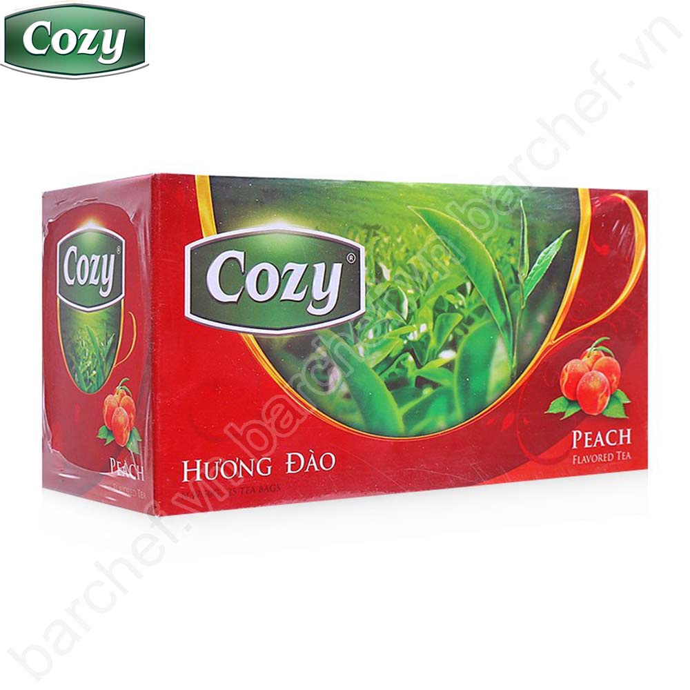 COMBO 5 HỘP TRÀ COZY HƯƠNG ĐÀO - hộp 50gr ( 25 gói x 2gr )