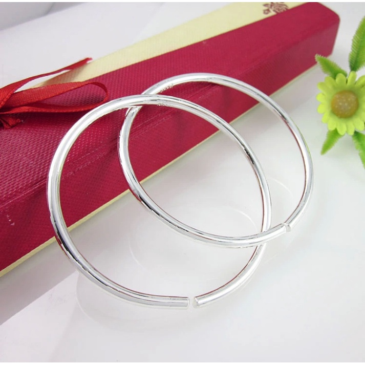 Kiềng tay mạ bạc 925 Sz083 kiểu dáng đơn giản thời trang cho nữ