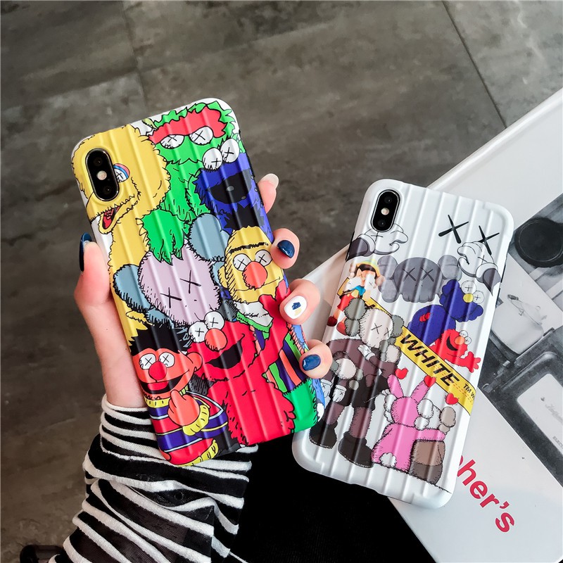 ỐP LƯNG SESAME STREET - KAWS ( IN PHỦ BÓNG ) - ỐP IPHONE DẺO NỔI SỌC - VALI 3D | BigBuy360 - bigbuy360.vn