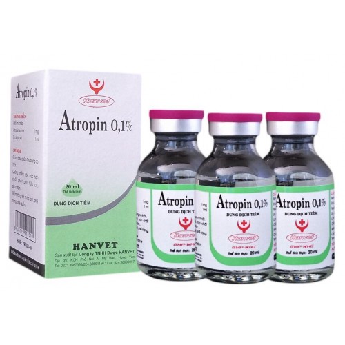 ATROPIN 0,1% 20ML - CHỐNG NÔN CHO CHÓ MÈO HANVET