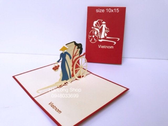 Cô gái xuống xe 1 -  Girl - Thiệp 3D