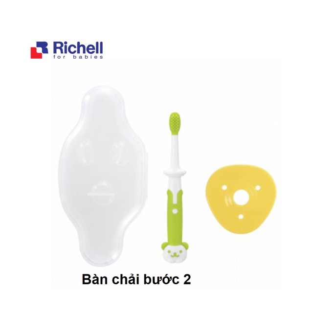 Bàn chải đánh răng 3 giai đoạn Richell cho bé 3,8,12 tháng