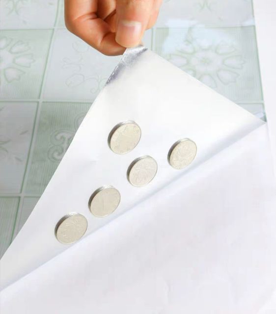 Decal dán bếp tráng nhôm cách nhiệt mẫu hoa và chim khổ 60cm