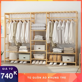 Tủ Quần Áo Khung Tre - Tủ Khung Tre -  Phong Cách Hàn Quốc.