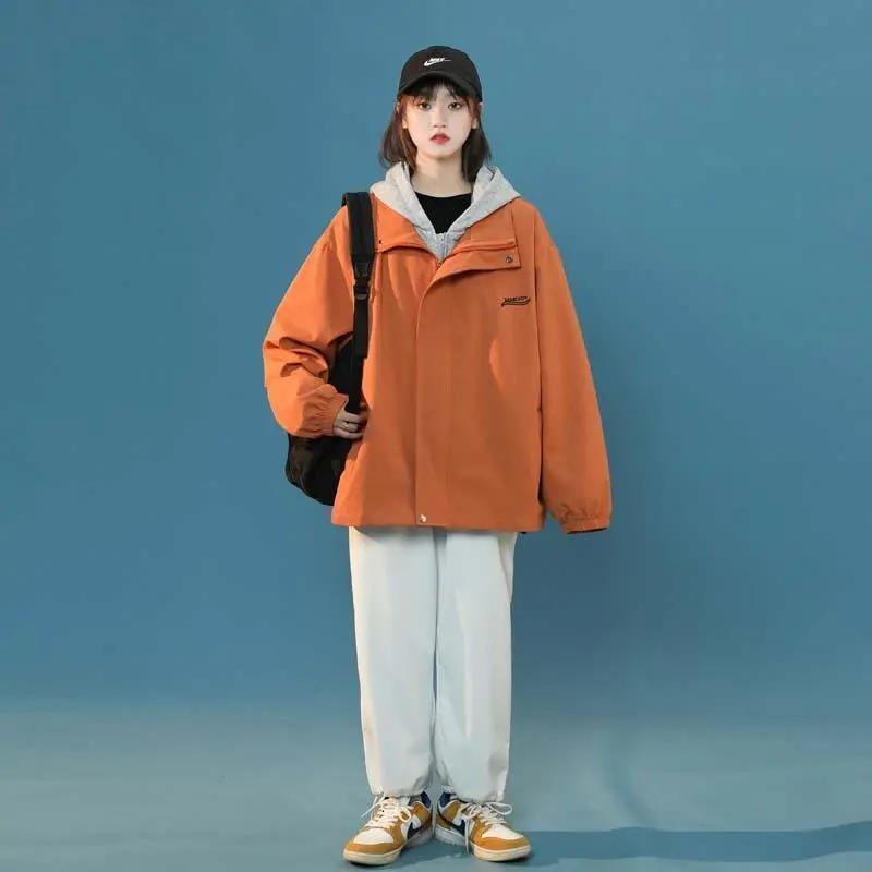 Áo khoác nam bomber  ❇Áo Khoác Nam Giả Hai Lớp Có Nón Thời Trang Hàn Quốc