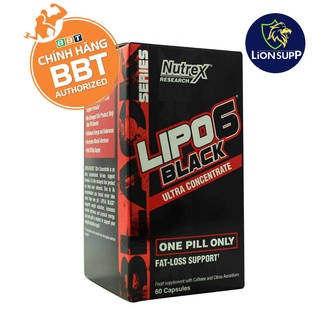 Nutrex lipo 6 black 60 viên giảm mỡ hàng chính hãng bbt