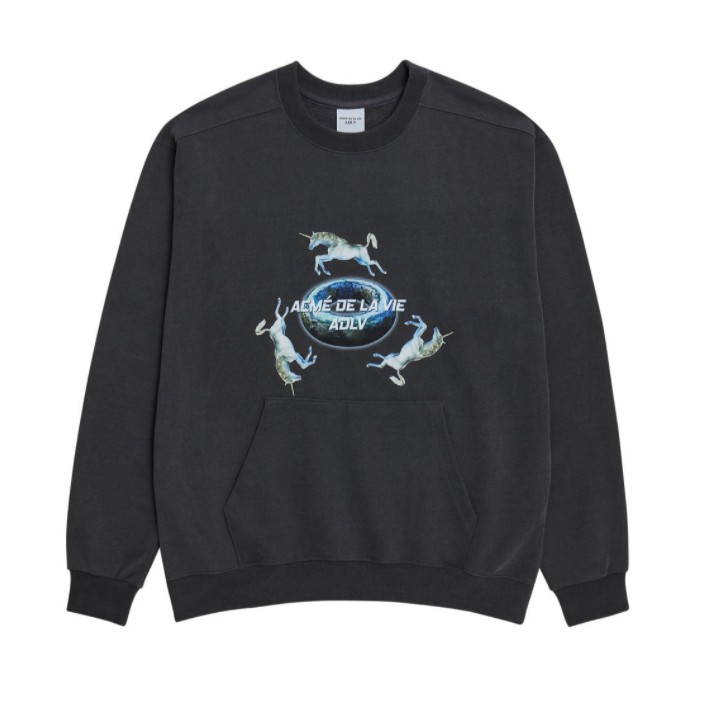 Áo Thun Dài Tay ADLV UNICON SWEAT SHIRT CHARCOAL