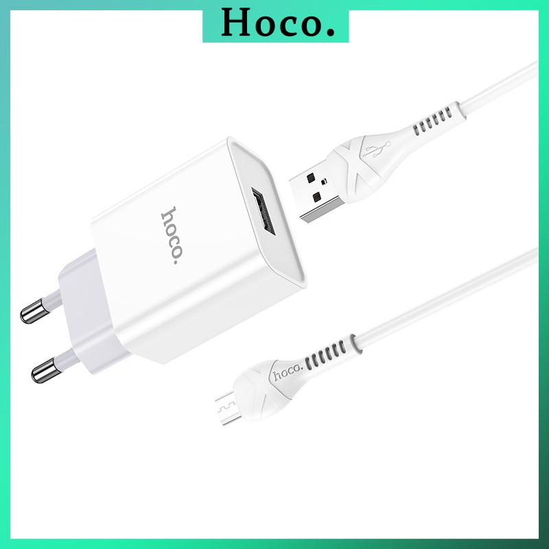 Bộ Củ sạc + cáp sạc Hoco C81A chính hãng sạc nhanh an toàn cho điện thoại Android,Iphone