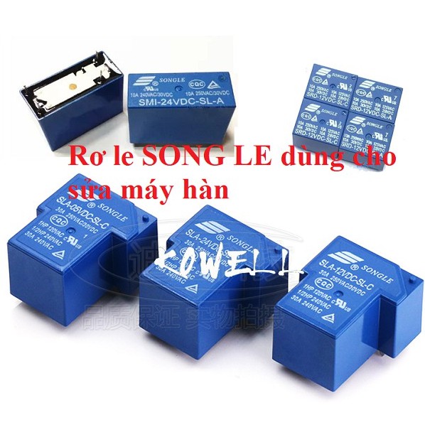 Rơ le SONGLE 10A- 30A - 24V- cho máy hàn điện tử - relay