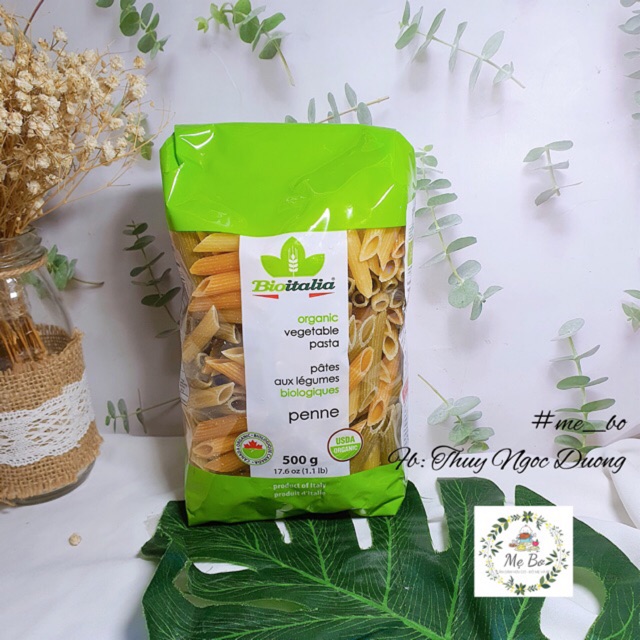 NUI ỐNG RAU CỦ HỮU CƠ 500g