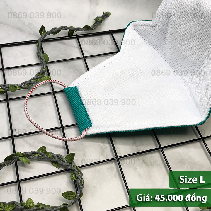 Khẩu trang Kissy cao cấp 100% chính hãng - Sọc xanh ngọc