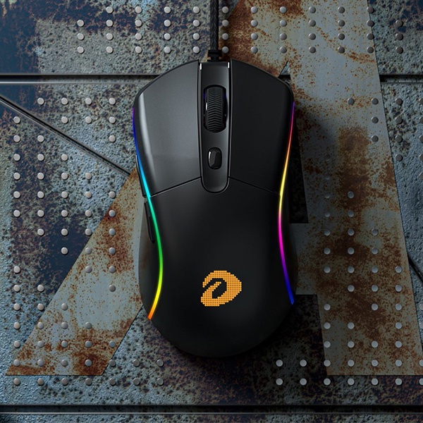 Bàn phím quang cơ Gaming DAREU EK520 Tặng kèm Chuột Gaming DAREU A960S màu đen LED 7 màu phát sáng trong đêm bh 12tháng