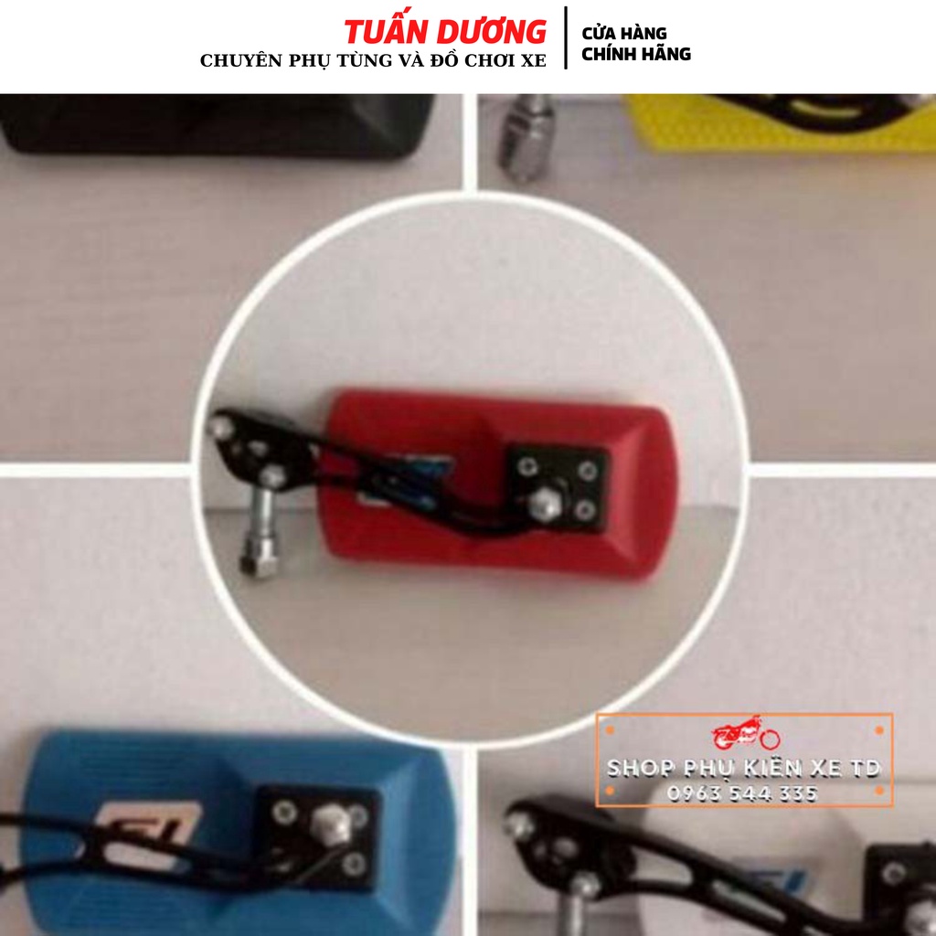 GƯƠNG CHIẾU HẬU THỜI TRANG 4 CẠNH GẮN CHO CÁC DÒNG XE MÁY (CHÂN BI GIÁ RẺ 10LY)