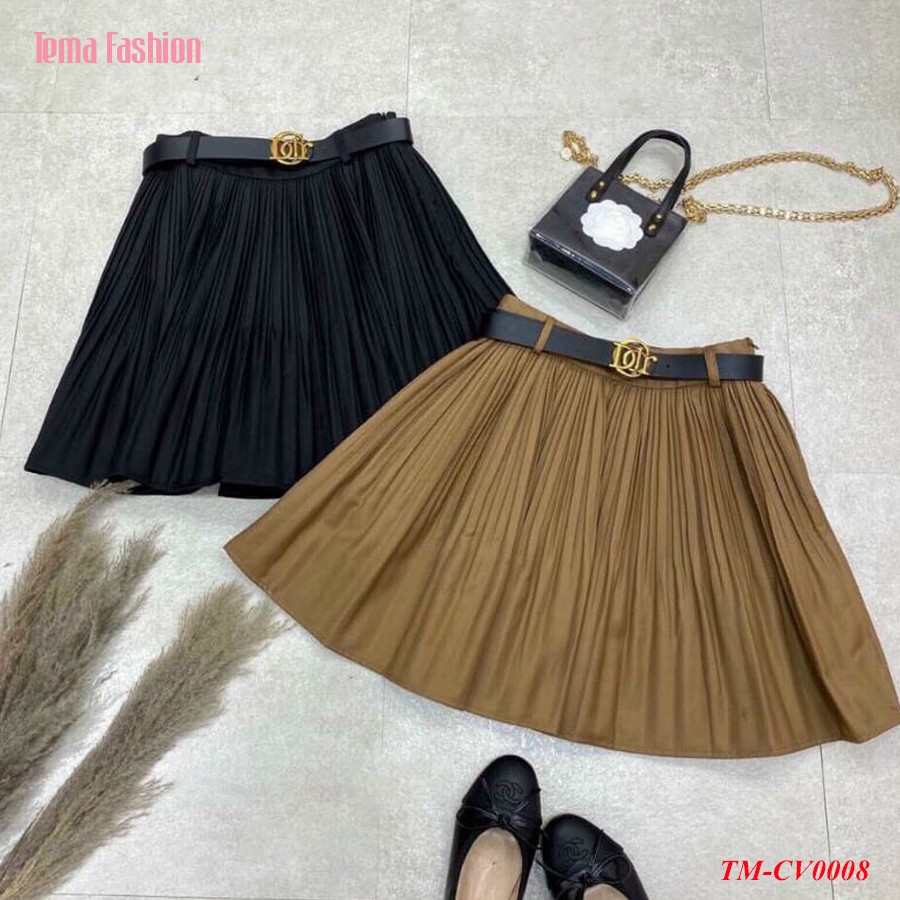 Chân váy xếp ly nữ TEMA - Chân váy ngắn chữ A lưng chung siêu xinh | BigBuy360 - bigbuy360.vn