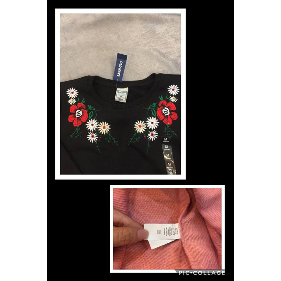 Áo nỉ thêu hoa Old Navy hàng VNXK | BigBuy360 - bigbuy360.vn