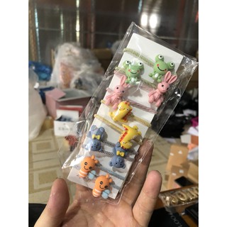 Sét 10 dây buộc tóc hoạt hình và hoa quả