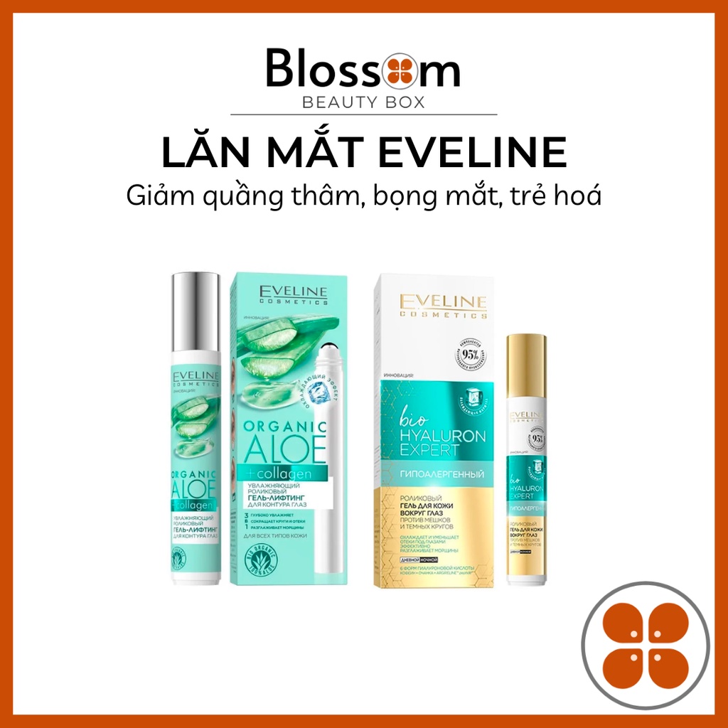 Lăn mắt lạnh Eveline Rollon Hyaluronic 2 in 1