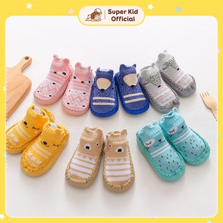 Giày tập đi êm ái đế mềm, chống trượt hình con vật dễ thương cho bé từ 6 tháng đến 3 tuổi GTD01