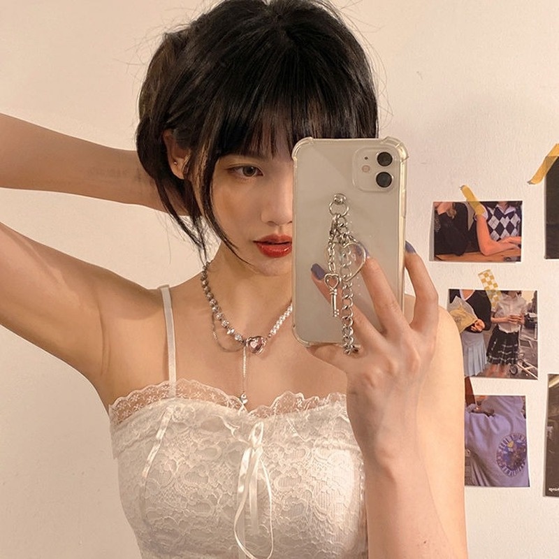 Vòng cổ Ngọc Trai Phong Cách Ngọt Ngào Sang Trọng Cao Cấp Cho Nữ