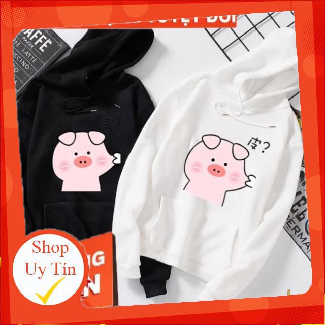 Áo Hoodie Nỉ Hình con heo đáng yêu ( Nam - Nữ đều mặc được đủ size ) _Mã 64 -Hàng nhập khẩu
