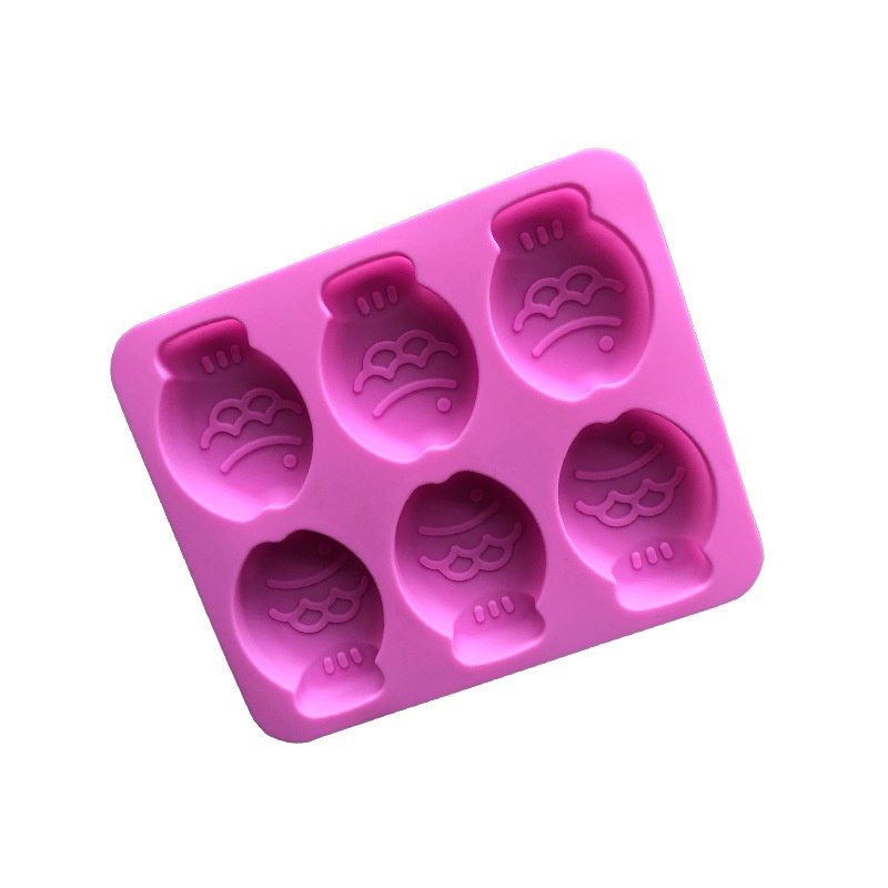 SG - Khuôn silicon hình cá hoạt hình làm bánh phong lan mini đổ socola rau câu