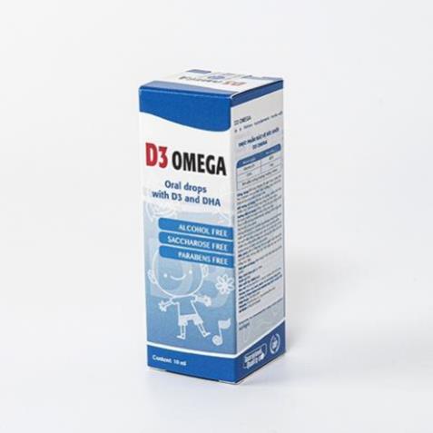 D3 Omega hỗ trợ tăng sự hấp thu canxi hỗ trợ phát triển chiều cao - Lọ 10ml