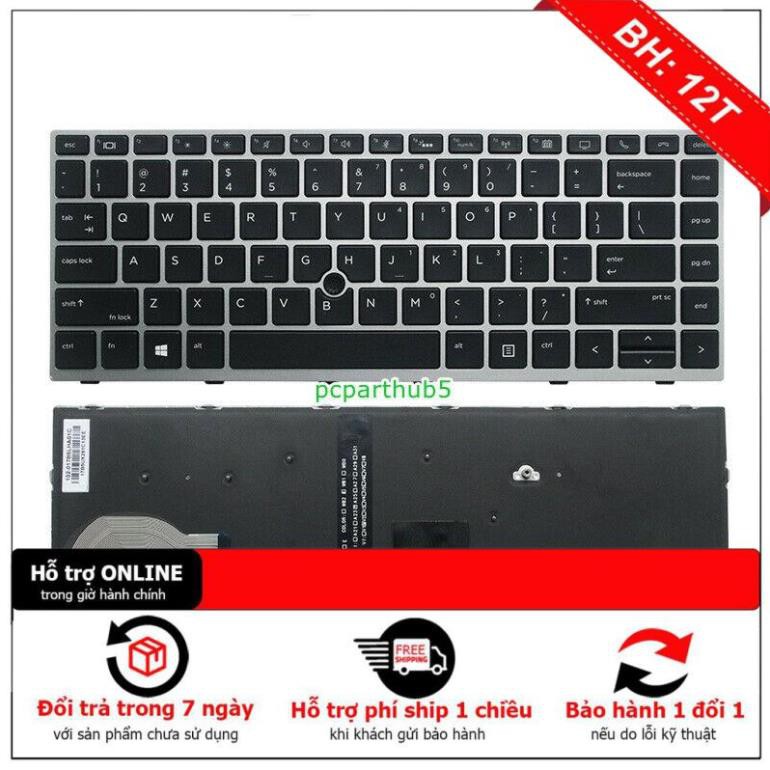 [BH12TH] (KEYBOARD) BÀN PHÍM LAPTOP HP 840 G5  dùng cho Elitebook 740 G5, 745 G5, 840 G5, 850 G5, Zbook 15U-G5